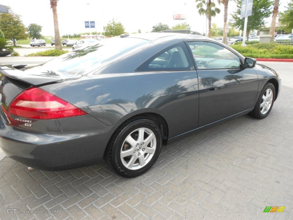 2005 Accord EX V6 Coupe - Graphite Pearl / Black photo #7