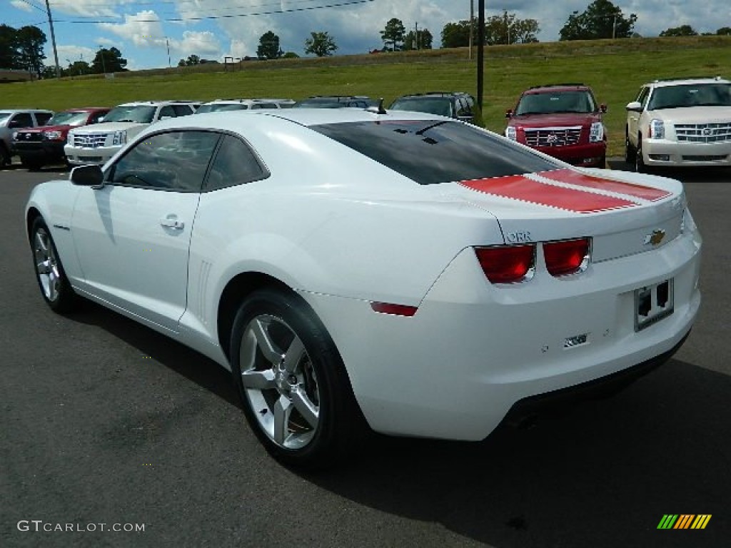 2010 Camaro LT Coupe - Summit White / Black/Inferno Orange photo #6