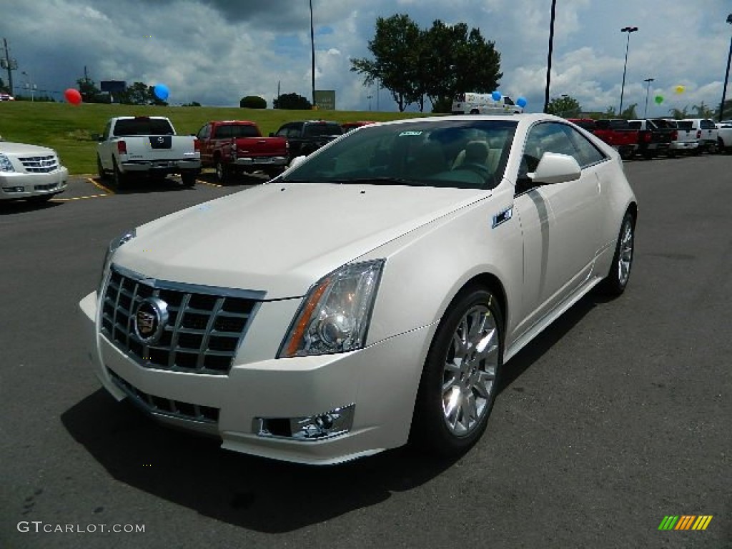 White Diamond Tricoat 2013 Cadillac CTS Coupe Exterior Photo #68078288