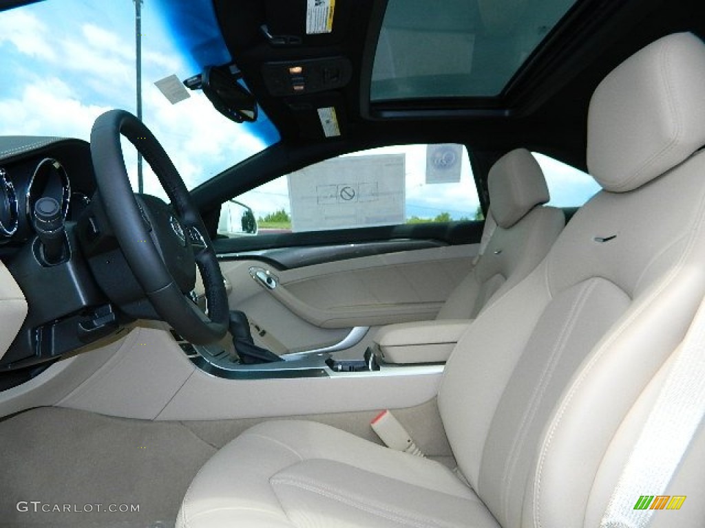 Cashmere/Ebony Interior 2013 Cadillac CTS Coupe Photo #68078324