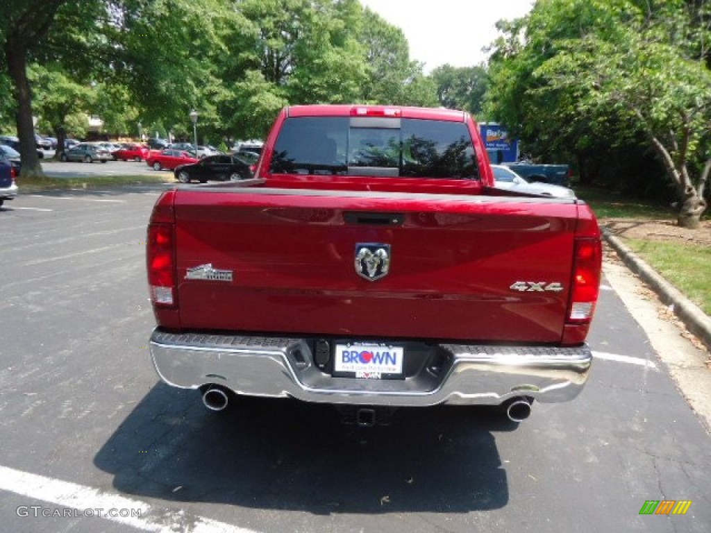 2012 Ram 1500 Big Horn Crew Cab 4x4 - Deep Cherry Red Crystal Pearl / Dark Slate Gray/Medium Graystone photo #6