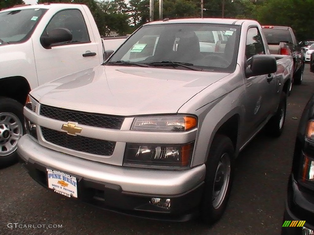 2012 Colorado Work Truck Regular Cab - Sheer Silver Metallic / Ebony photo #1