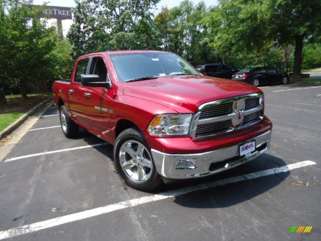 2012 Ram 1500 Big Horn Crew Cab 4x4 - Deep Cherry Red Crystal Pearl / Dark Slate Gray/Medium Graystone photo #1