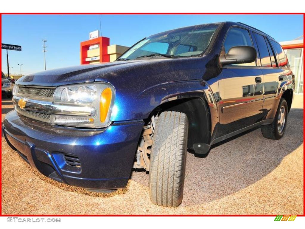 2008 TrailBlazer LS 4x4 - Imperial Blue Metallic / Light Gray photo #1