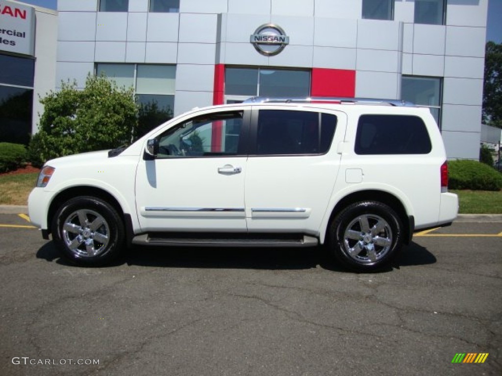 Blizzard White 2011 Nissan Armada Platinum 4WD Exterior Photo #68081362
