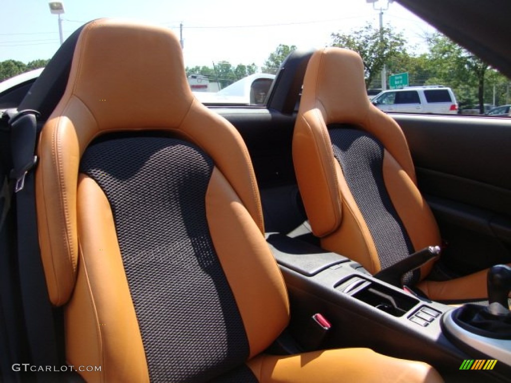 Burnt Orange Interior 2007 Nissan 350Z Grand Touring Roadster Photo #68081933
