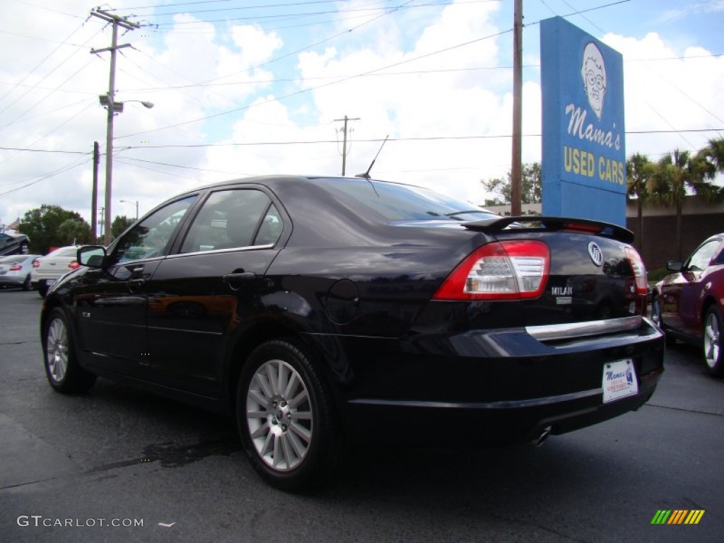 2008 Milan V6 Premier - Dark Blue Metallic / Dark Charcoal/Light Stone photo #6