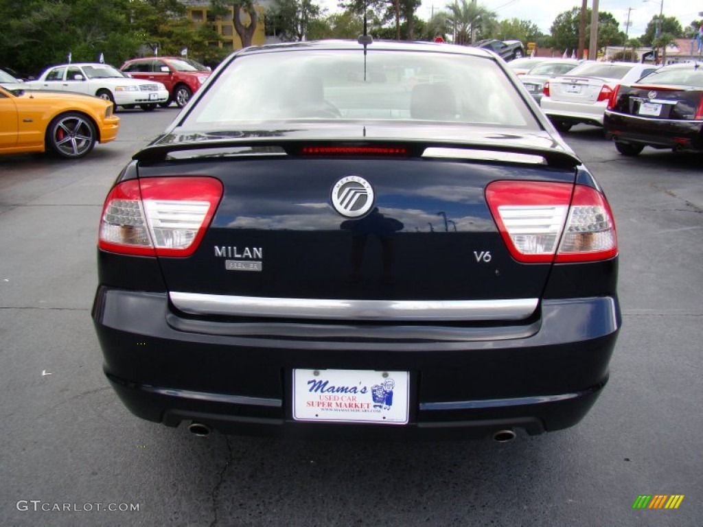 2008 Milan V6 Premier - Dark Blue Metallic / Dark Charcoal/Light Stone photo #7