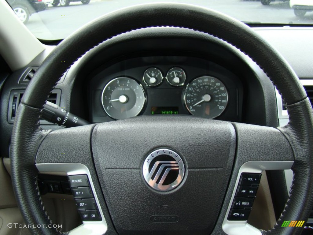 2008 Milan V6 Premier - Dark Blue Metallic / Dark Charcoal/Light Stone photo #20