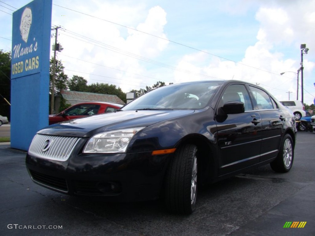 2008 Milan V6 Premier - Dark Blue Metallic / Dark Charcoal/Light Stone photo #29