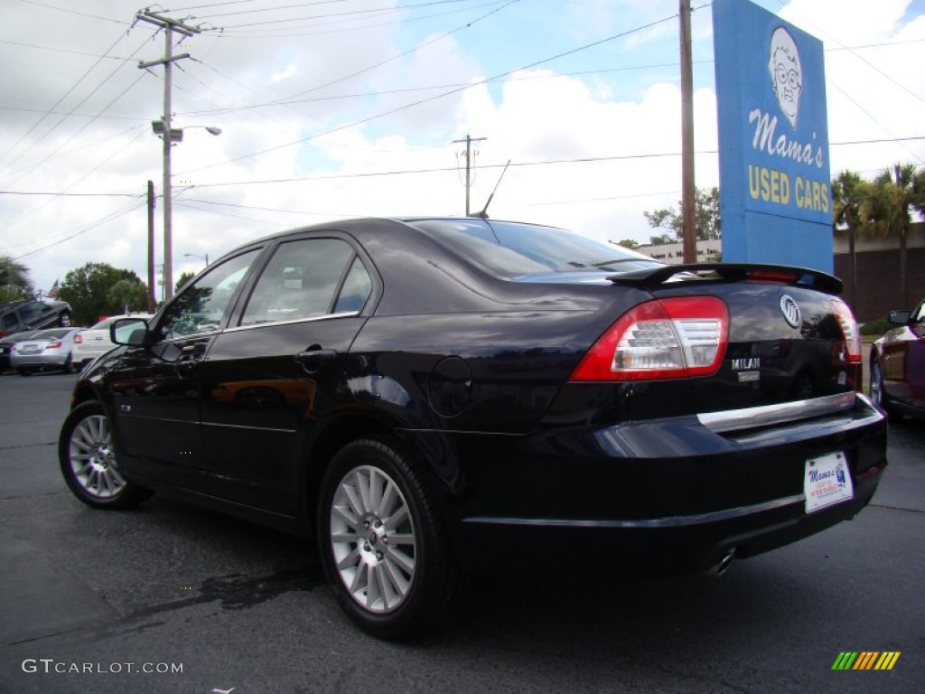 2008 Milan V6 Premier - Dark Blue Metallic / Dark Charcoal/Light Stone photo #31