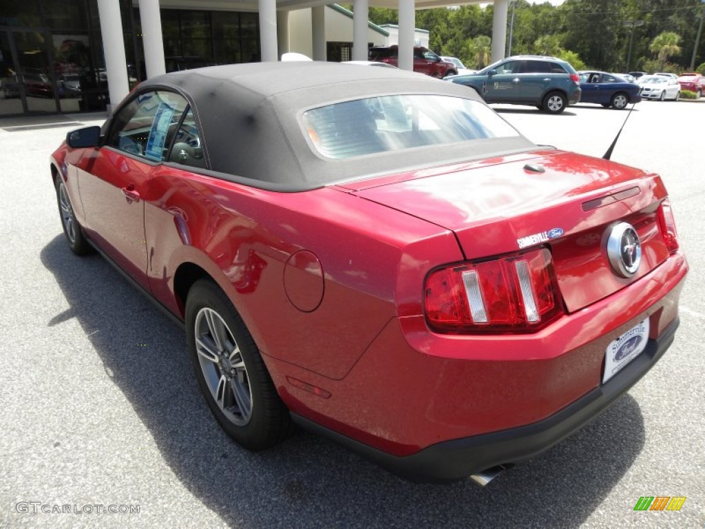 2011 Mustang V6 Premium Convertible - Red Candy Metallic / Charcoal Black photo #12