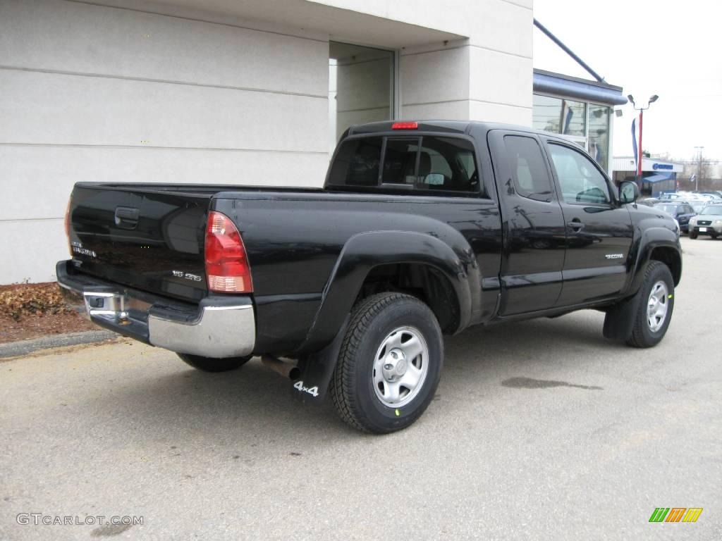 2006 Tacoma V6 Access Cab 4x4 - Black Sand Pearl / Graphite Gray photo #7