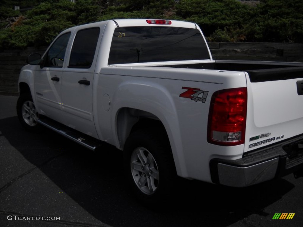 2012 Sierra 1500 SLE Crew Cab 4x4 - Summit White / Dark Titanium/Light Titanium photo #2