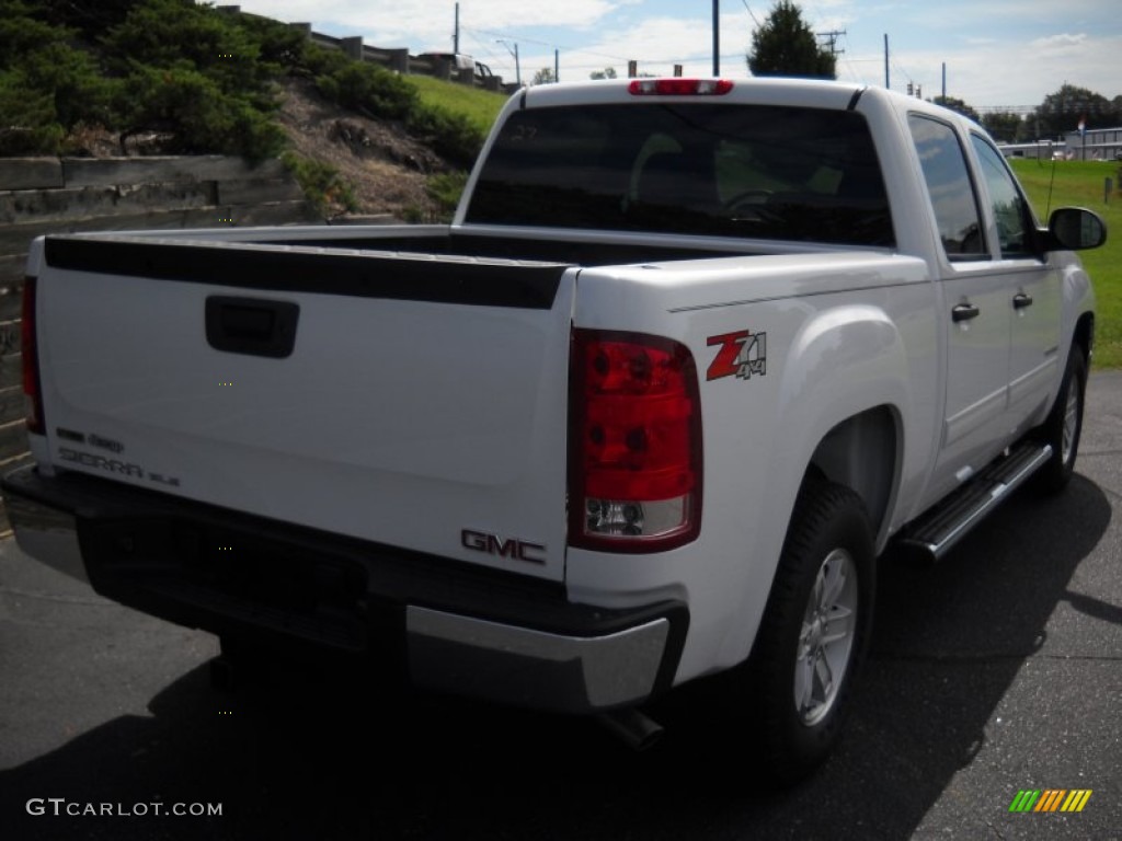 2012 Sierra 1500 SLE Crew Cab 4x4 - Summit White / Dark Titanium/Light Titanium photo #4
