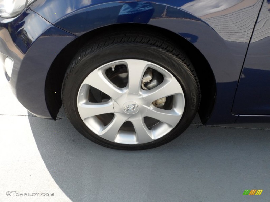 2012 Elantra Limited - Indigo Night Blue / Gray photo #11