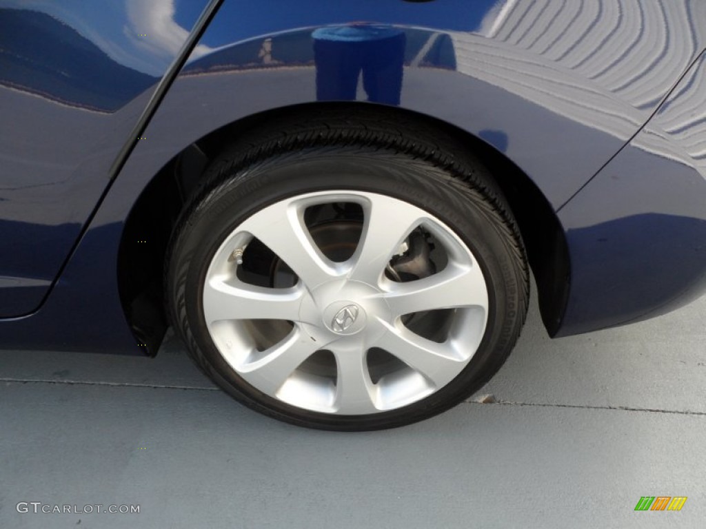 2012 Elantra Limited - Indigo Night Blue / Gray photo #12