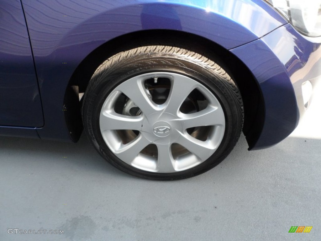 2012 Elantra Limited - Indigo Night Blue / Gray photo #14