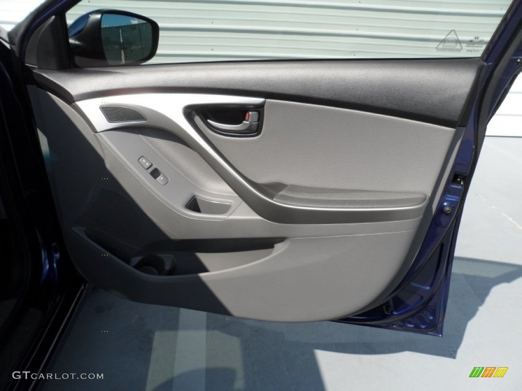 2012 Elantra Limited - Indigo Night Blue / Gray photo #23