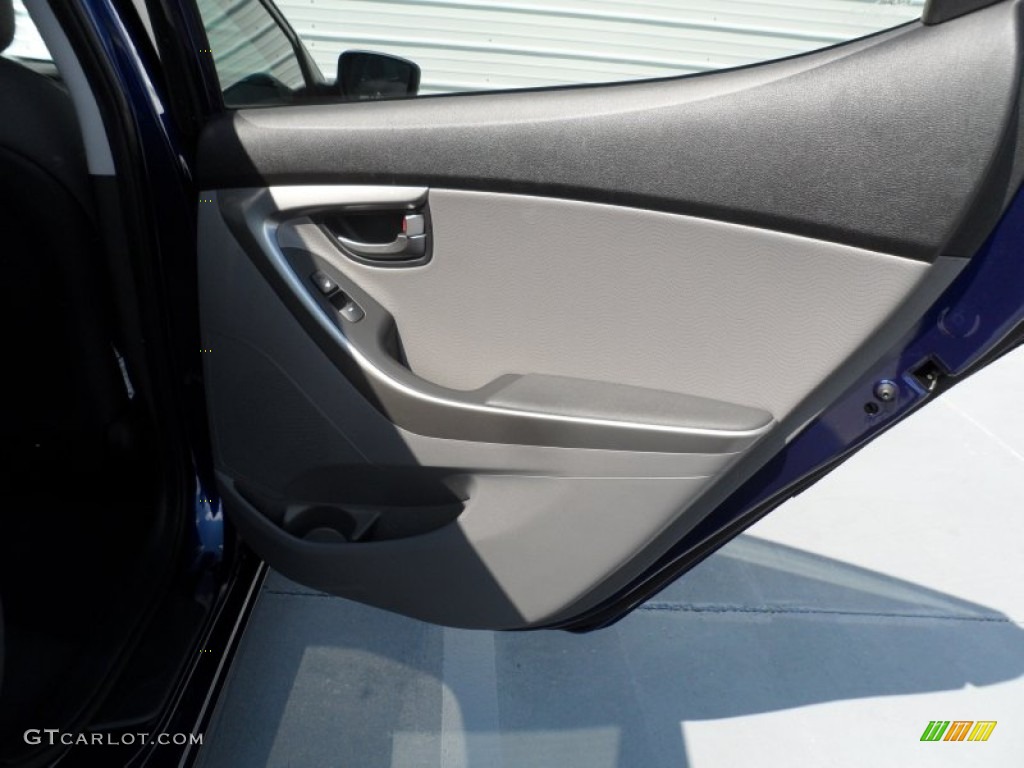 2012 Elantra Limited - Indigo Night Blue / Gray photo #26
