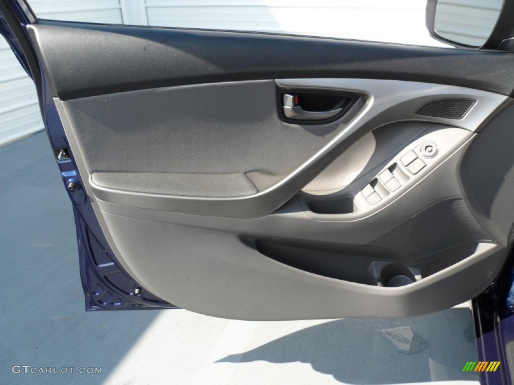 2012 Elantra Limited - Indigo Night Blue / Gray photo #32