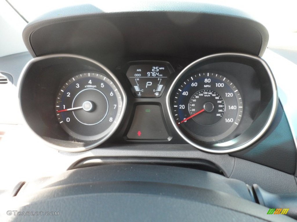 2012 Elantra Limited - Indigo Night Blue / Gray photo #43
