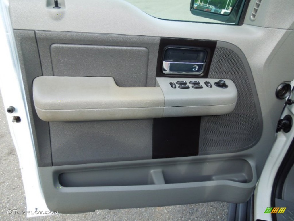 2005 F150 XLT SuperCrew 4x4 - Oxford White / Medium Flint/Dark Flint Grey photo #10