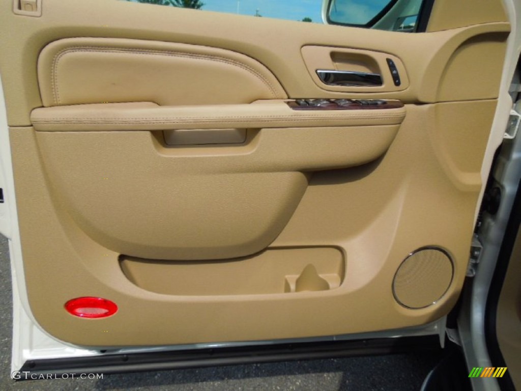2013 Cadillac Escalade ESV Luxury AWD Cashmere/Cocoa Door Panel Photo #68088755