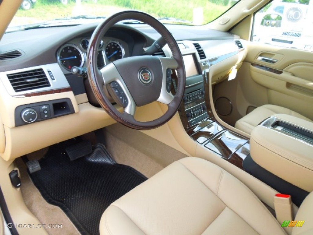Cashmere/Cocoa Interior 2013 Cadillac Escalade ESV Luxury AWD Photo #68088878