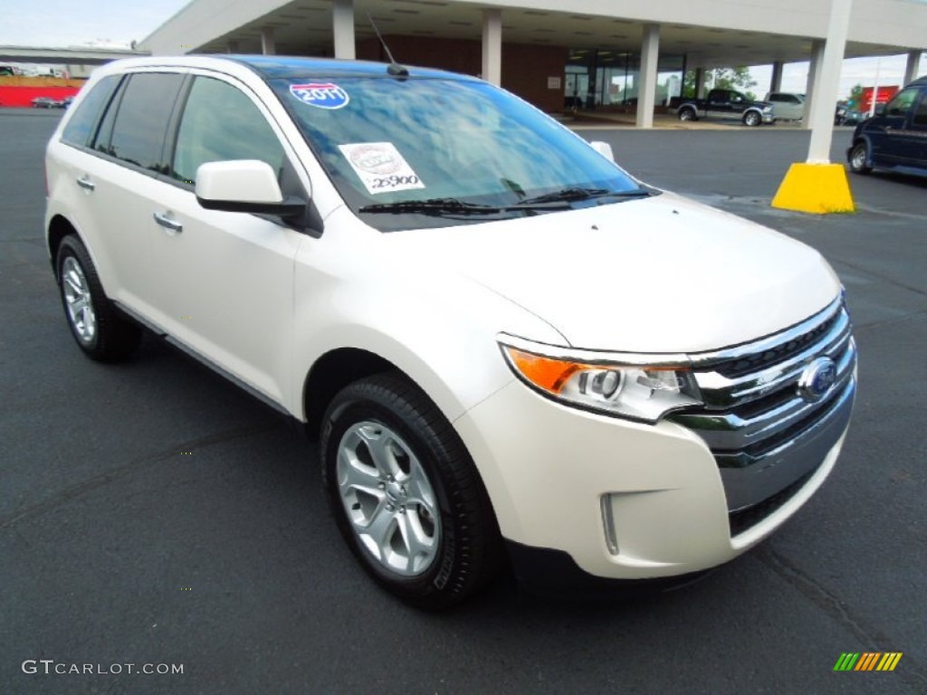 White Platinum Tri-Coat 2011 Ford Edge SEL Exterior Photo #68089562