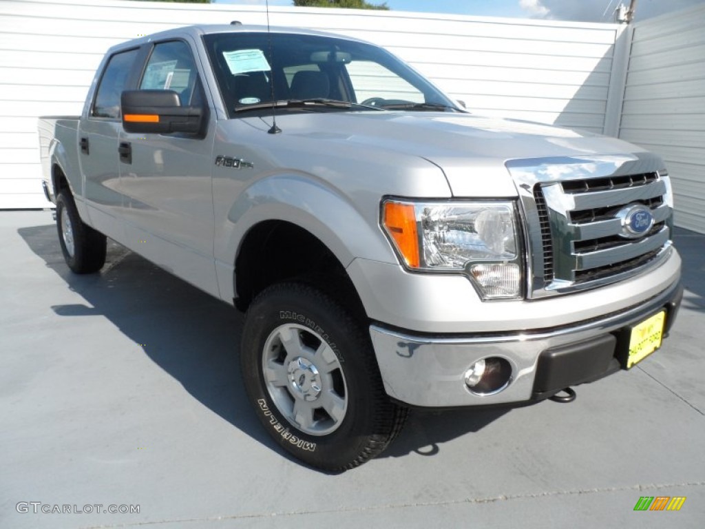 2012 F150 XLT SuperCrew 4x4 - Ingot Silver Metallic / Steel Gray photo #1