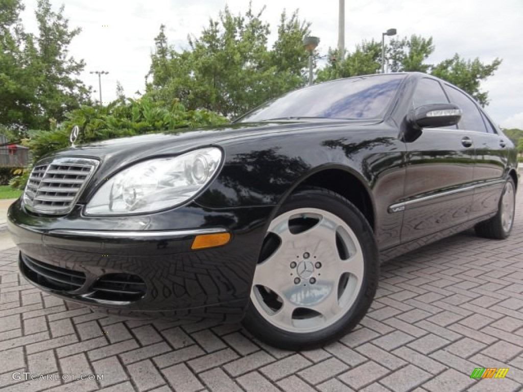 2003 S 600 Sedan - Black / Charcoal photo #1