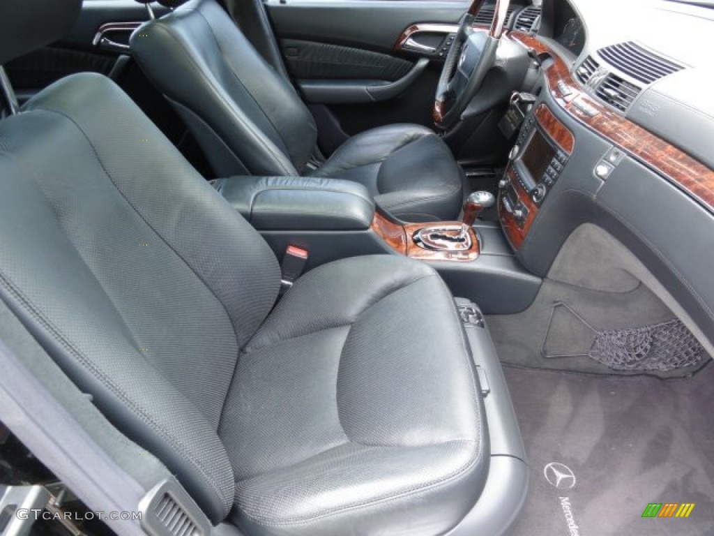 Charcoal Interior 2003 Mercedes-Benz S 600 Sedan Photo #68094644