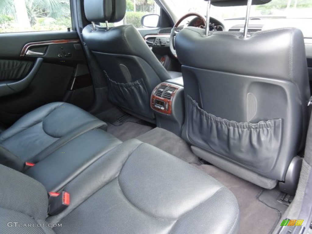 Charcoal Interior 2003 Mercedes-Benz S 600 Sedan Photo #68094680