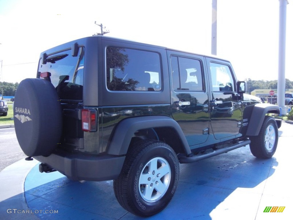 2012 Wrangler Unlimited Sport 4x4 - Natural Green Pearl / Black photo #5