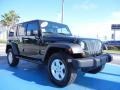 2012 Natural Green Pearl Jeep Wrangler Unlimited Sport 4x4  photo #7