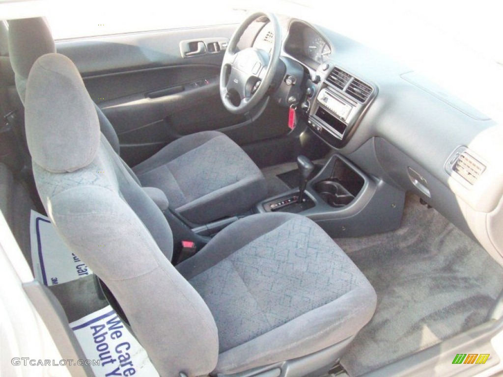 1999 Civic EX Coupe - Vogue Silver Metallic / Dark Gray photo #7