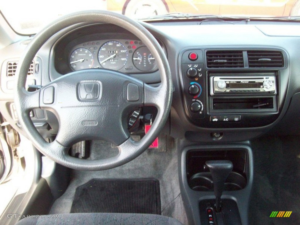 1999 Civic EX Coupe - Vogue Silver Metallic / Dark Gray photo #8