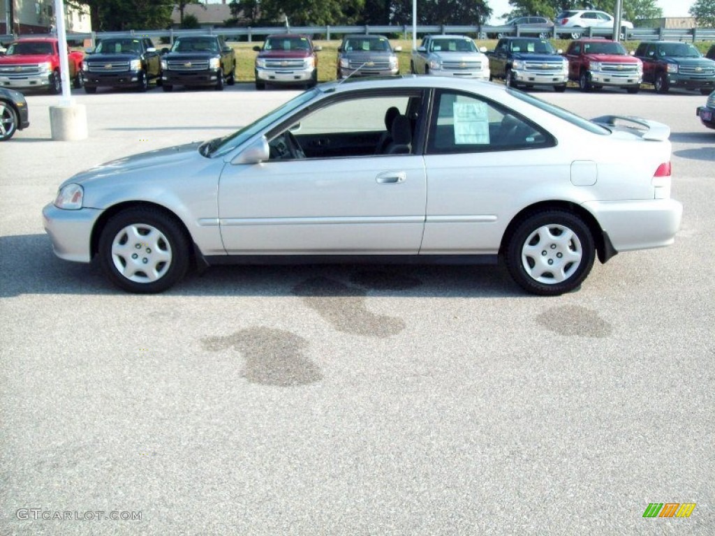 1999 Civic EX Coupe - Vogue Silver Metallic / Dark Gray photo #12