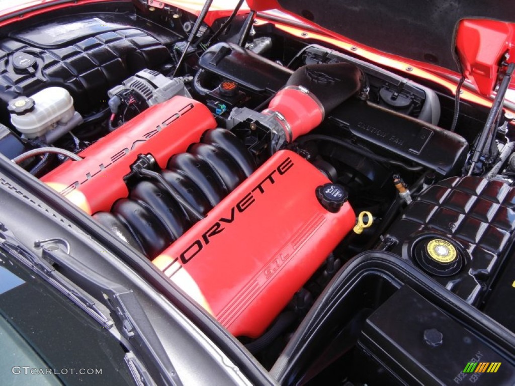 2003 Chevrolet Corvette Z06 5.7 Liter OHV 16 Valve LS6 V8 Engine Photo #68095604
