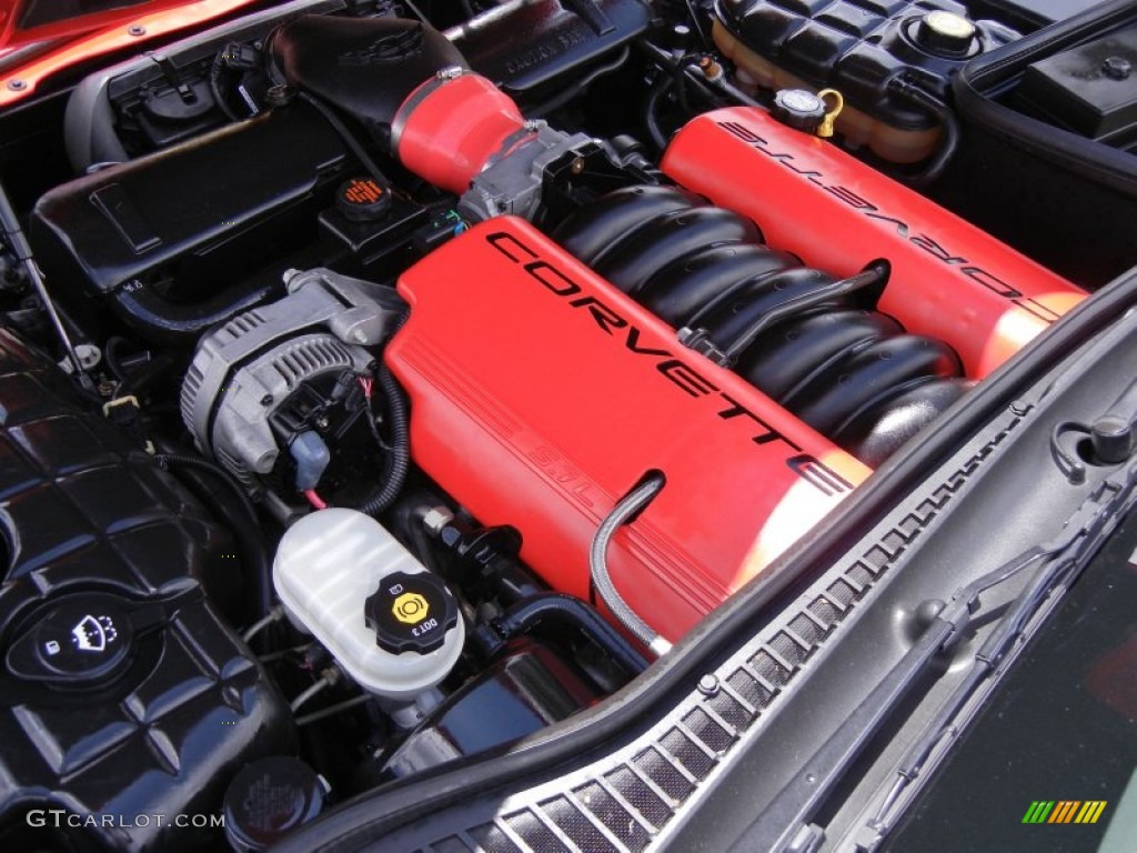 2003 Chevrolet Corvette Z06 5.7 Liter OHV 16 Valve LS6 V8 Engine Photo #68095613