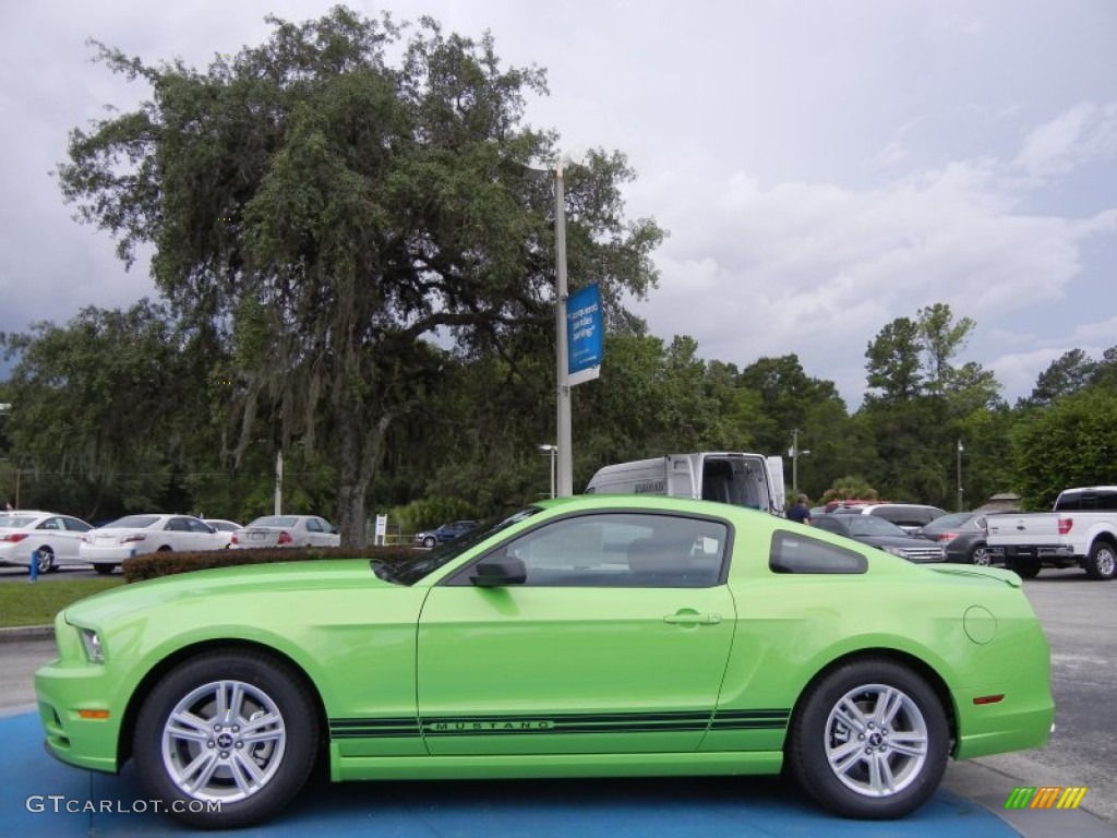 Gotta Have It Green 2013 Ford Mustang V6 Coupe Exterior Photo #68096507