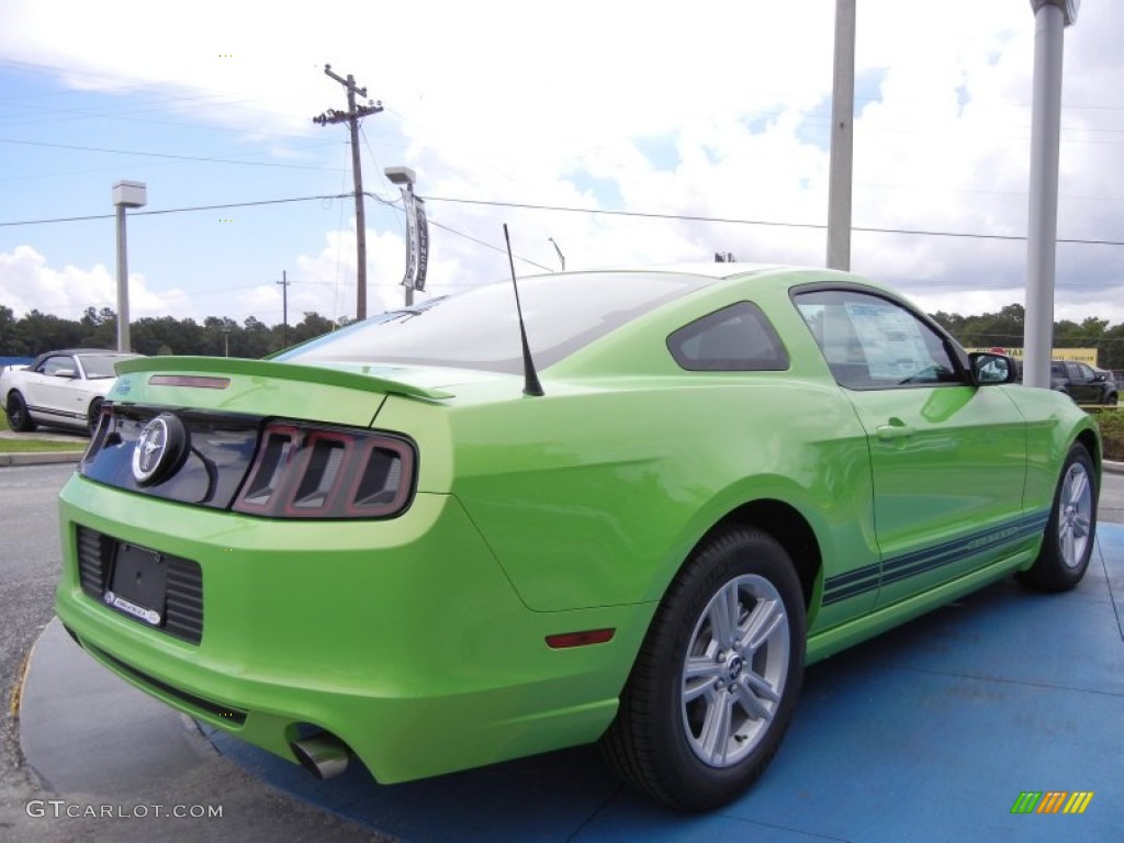Gotta Have It Green 2013 Ford Mustang V6 Coupe Exterior Photo #68096516