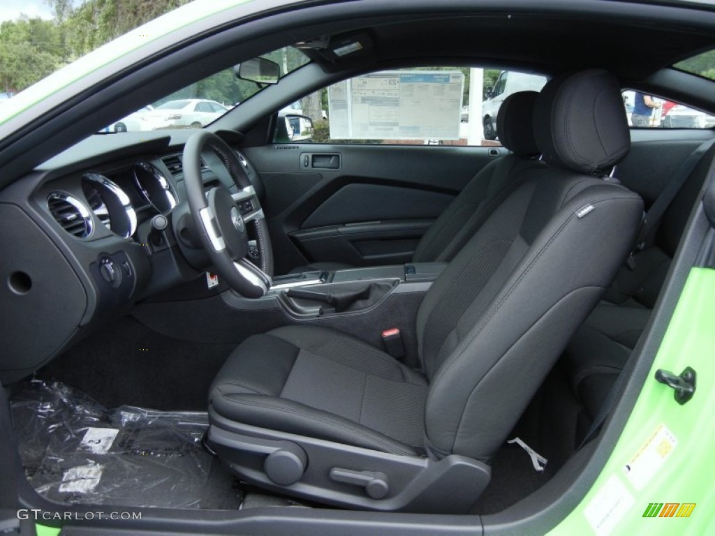 Charcoal Black Interior 2013 Ford Mustang V6 Coupe Photo #68096531