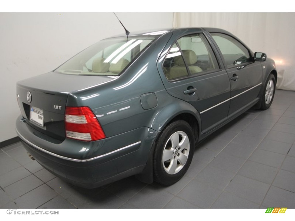 2004 Jetta GLS 1.8T Sedan - Alaska Green Metallic / Beige photo #10