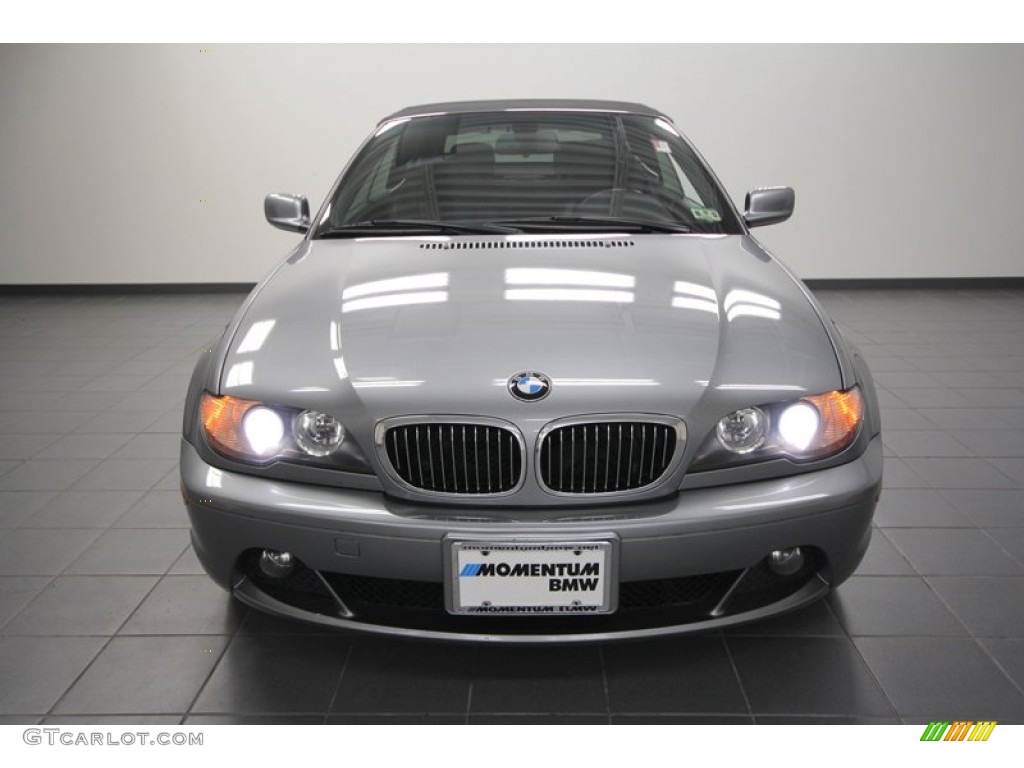 2004 3 Series 325i Convertible - Silver Grey Metallic / Black photo #6