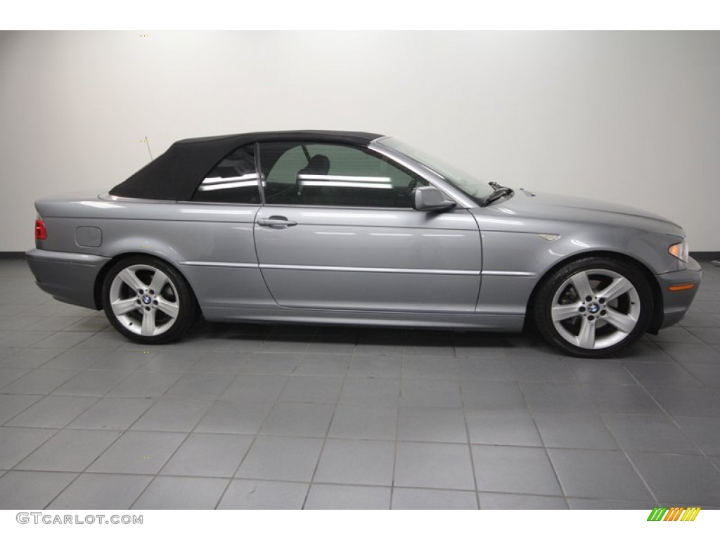2004 3 Series 325i Convertible - Silver Grey Metallic / Black photo #8