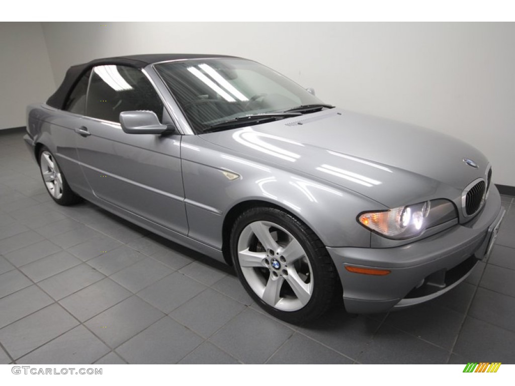 2004 3 Series 325i Convertible - Silver Grey Metallic / Black photo #9