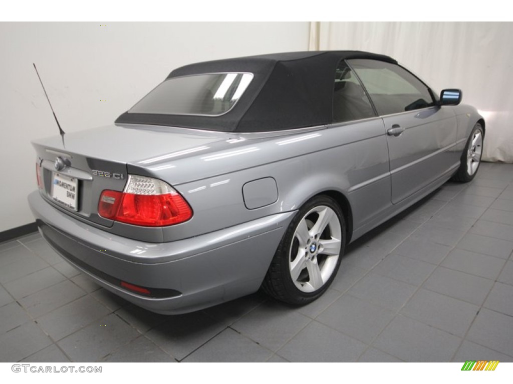2004 3 Series 325i Convertible - Silver Grey Metallic / Black photo #11