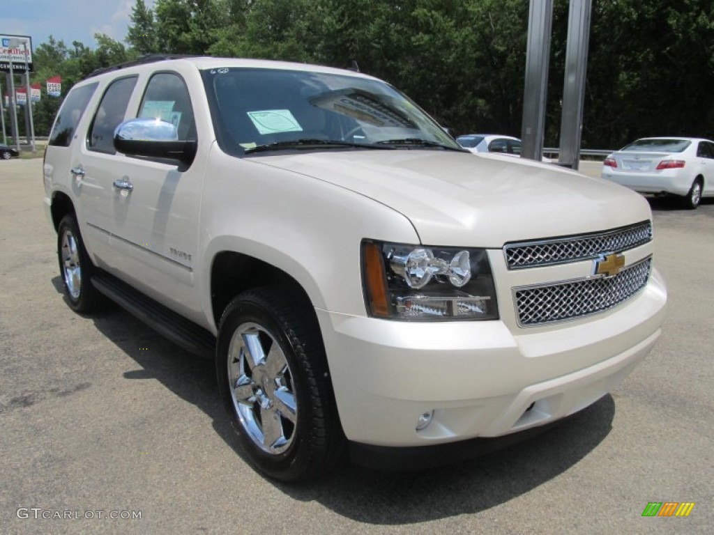 2013 Tahoe LTZ 4x4 - White Diamond Tricoat / Light Cashmere/Dark Cashmere photo #5